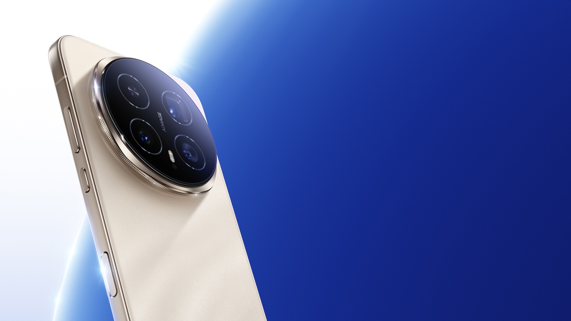 HONOR Magic8 Pro v barvě Sunrise Gold na oficiálním promo snímku