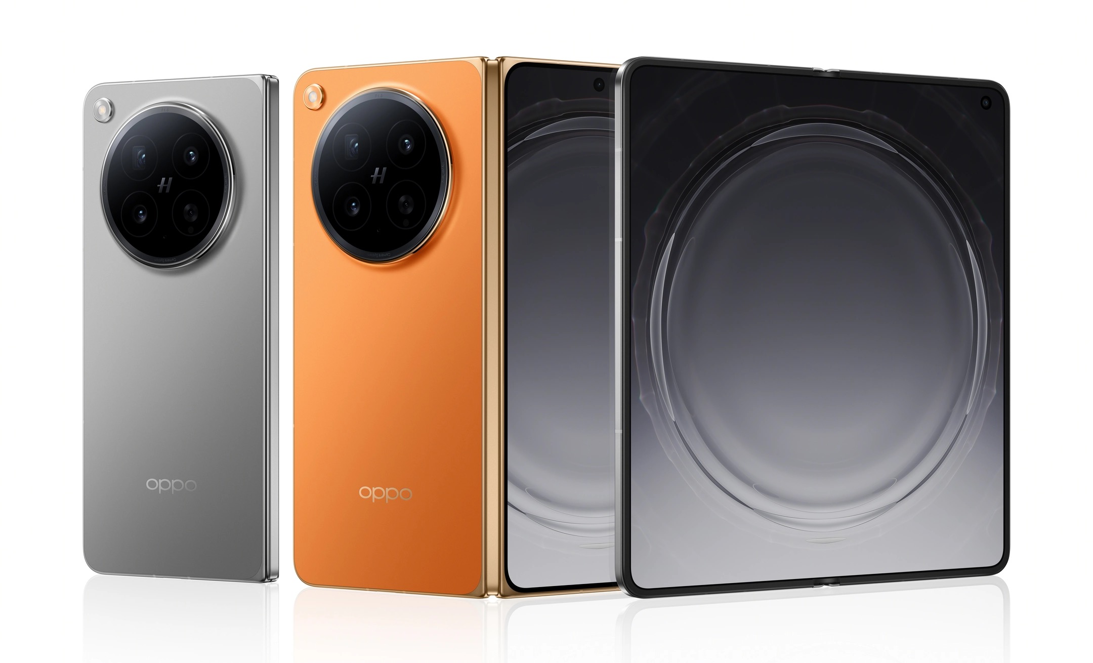 OPPO Find N6 v barvách Stellar Titanium a Blossom Orange